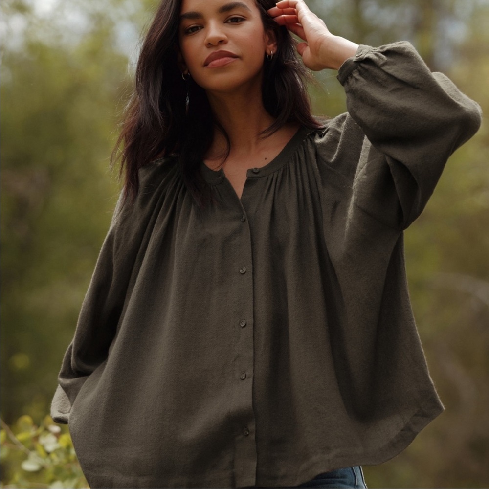 Jenni Kayne Long Sleeve Willow Blouse